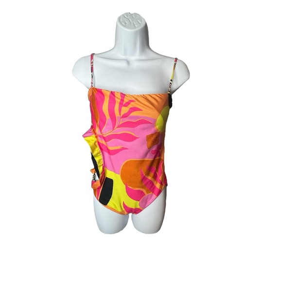 Agua Bendita x REVOLVE NEW Esme Reversible Colorful One Piece Swimsuit Size L - Picture 3 of 9